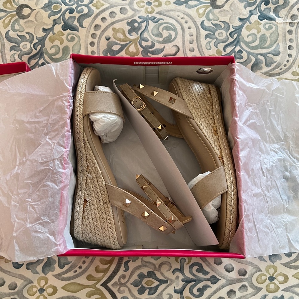 Like New Studded Wedges!